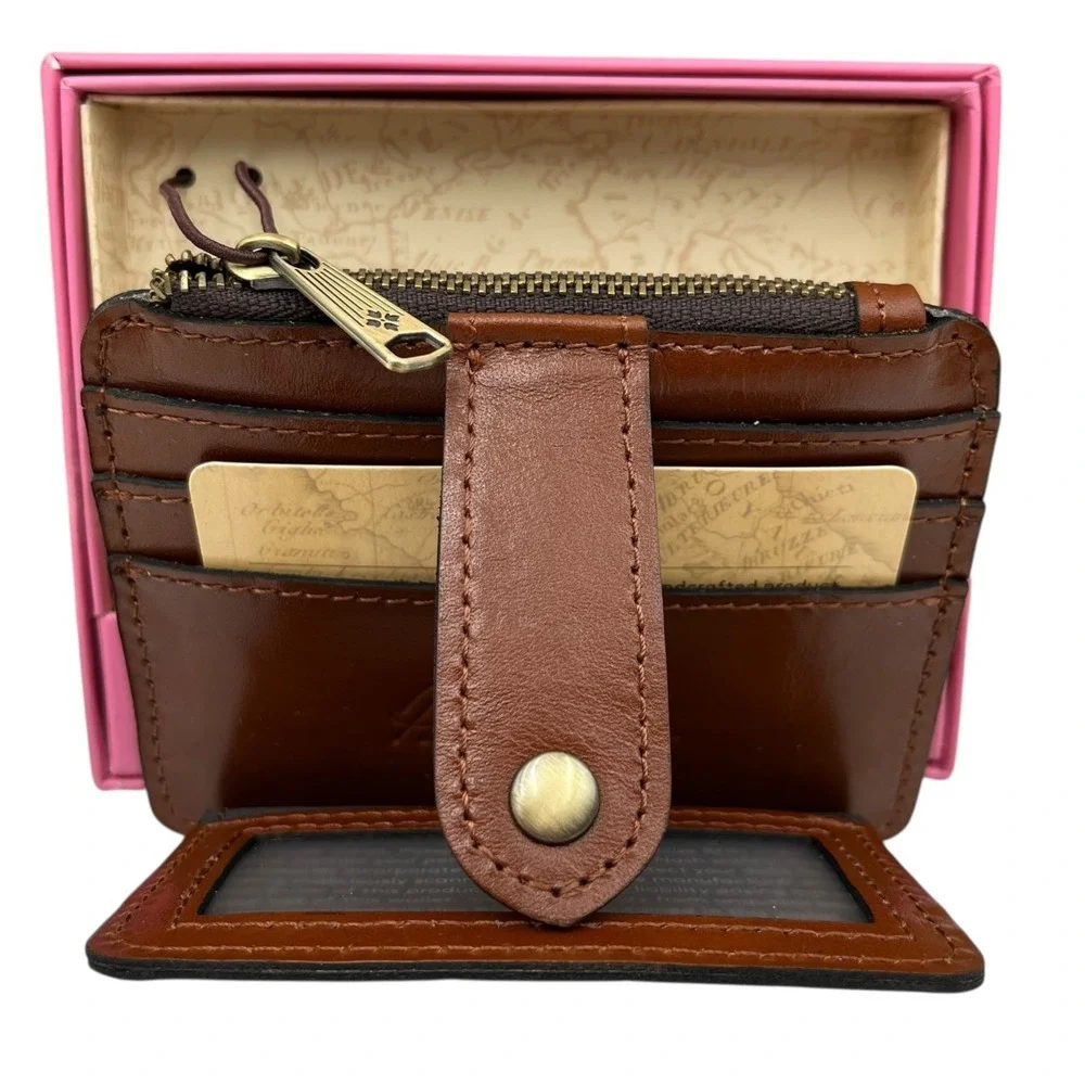 Patricia Nash Leather Cassis Id Credit Card Case Watercolor‎ Butterfly Gift Box